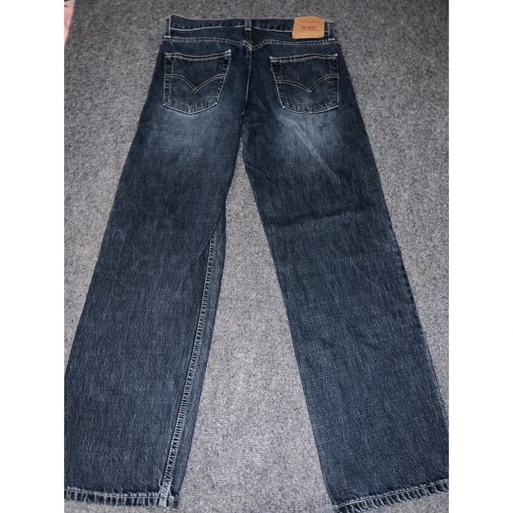 Levis 529 Low Rise Straight Jeans Mens 31x30 Dark Wash Blue Denim Cotton